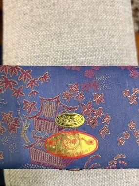 Vintage Gu Cheng Chinese Musical Baoding Balls Silk Box Meditation Ying Yang